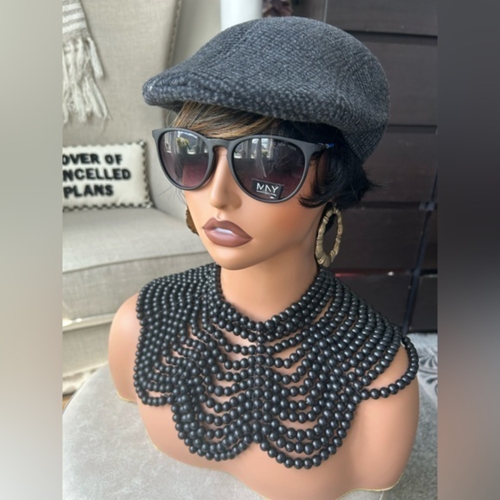 ✨NEW Stylish Gray Tweed newsboy hat Cap for Women